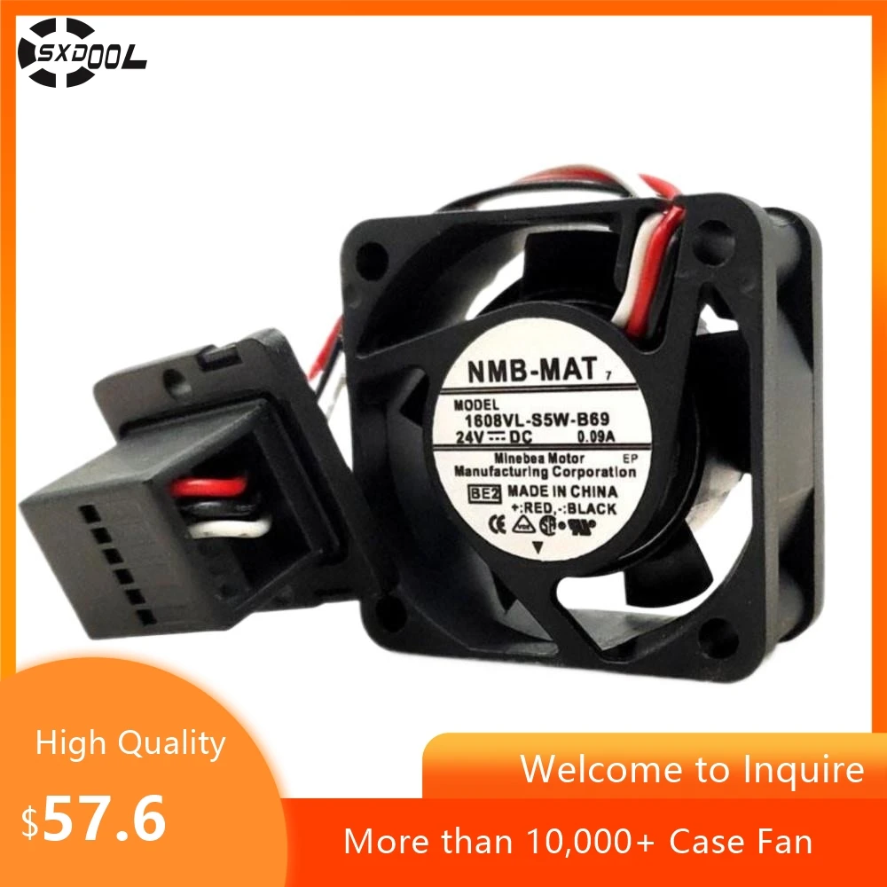 40mm Fan for 1608VL-S5W-B69 24V DC 0.09A 4020  Cooling Fan for Fanuc CNC Machines, Robotics, and Industrial Equipment