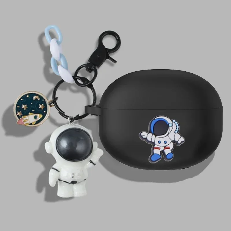 For vivo TWS 3/3PRO /TWS2/ 2E Case Cartoon Spaceman Funny Earphone Silicone Protective Cover for VIVO TWS2/ 2E Cover