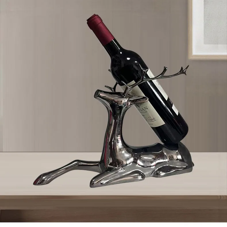 

Подходит для высококачественного светля из смолы, роскошная стойка для красного вина с оленем, орнамент для дома, гостиной, винного шкафа, входной продукт, американский w