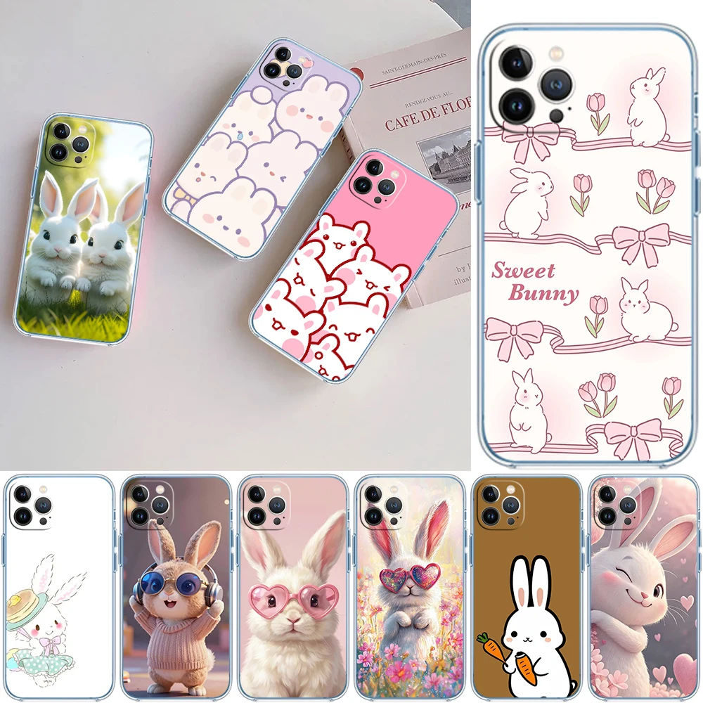 Funda de Teléfono con Diseño de Conejo MI12 para Motorola Moto E13 E15 E20 E22 E22I E22S E30 E32 E40 E7 E7I G Plus Power Play Stylus G22 G14