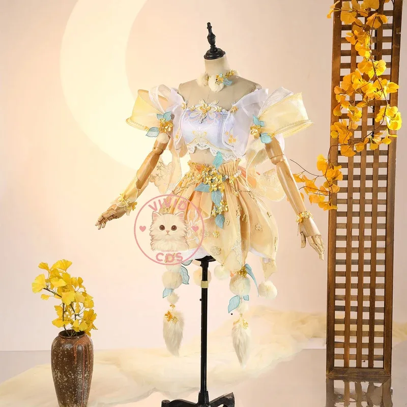 

Jogo Naraka: Bladepoint Косплей Костюм Аниме Foia Shen RPG Милое Платье Комплект Наряда для Женщин Comic Con Хэллоуин Вечеринка