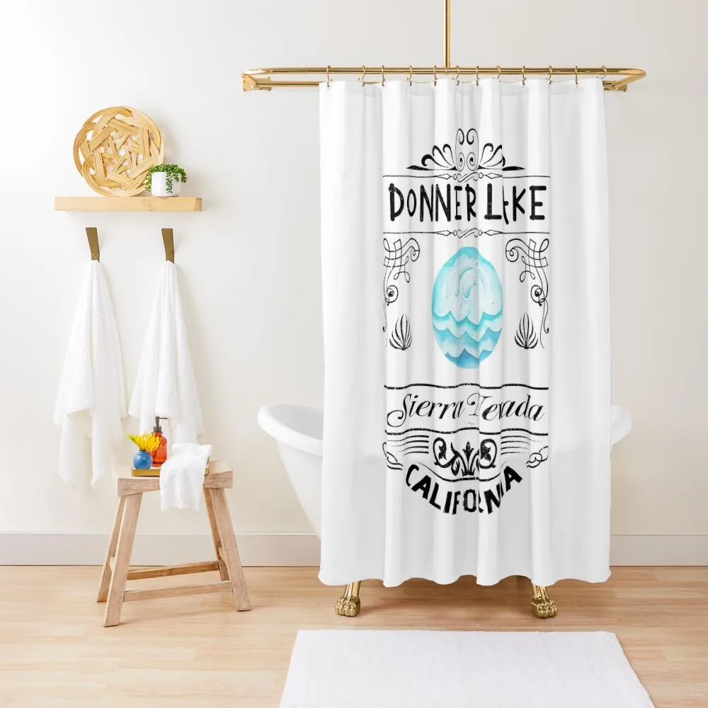 Donner Lake California Shower Curtain Bathroom For Shower Shower Set For Bathroom Curtain