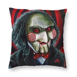 Billy The Puppet Saw Pillowcase Printed Polyester Cushion Cover Gift Horror Movie Throw Pillow Case Cover Seater 40X40cm