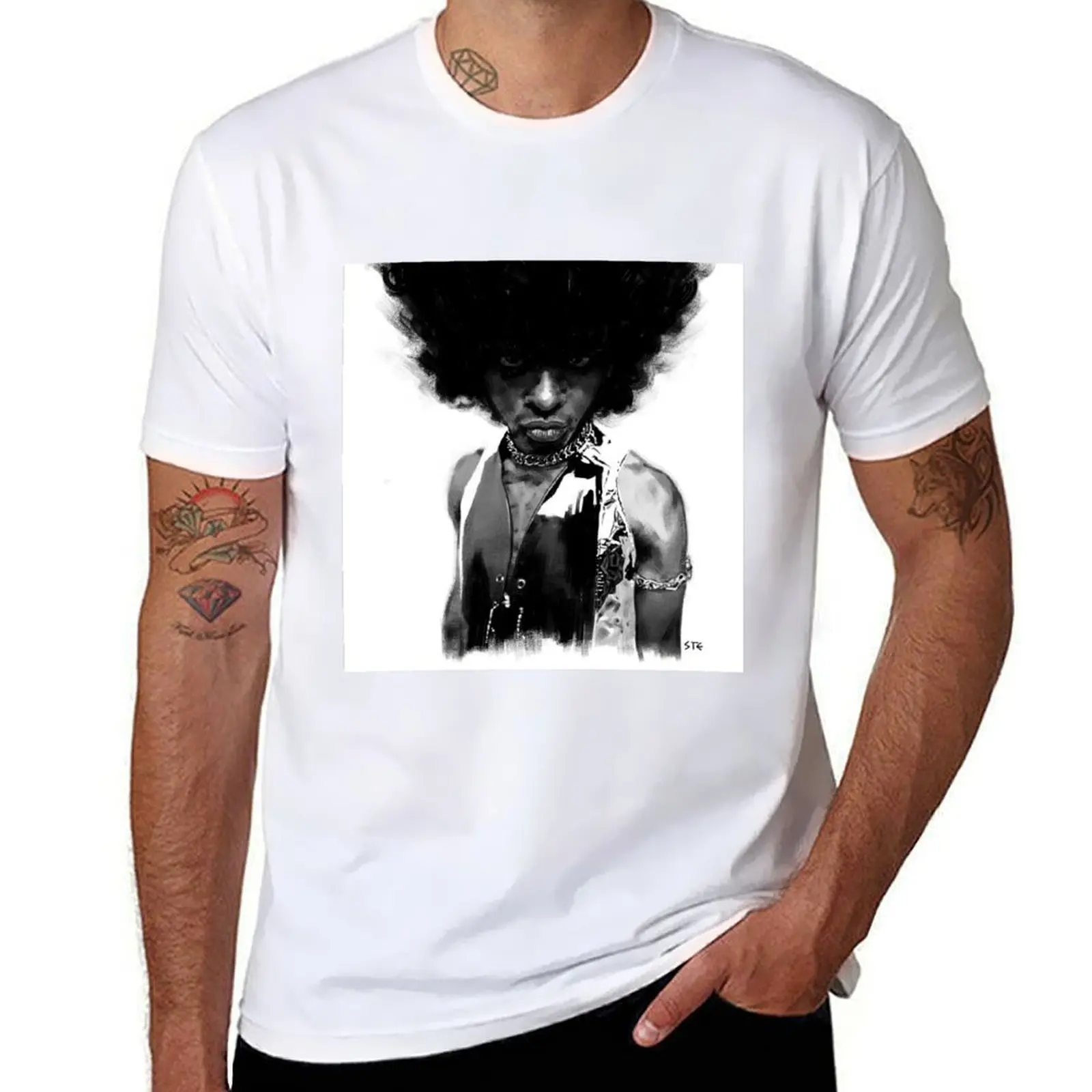 

Футболка Sly Stone, мужская футболка с рисунком, мужские забавные футболки с рисунком
