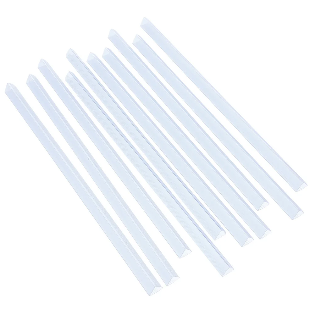 

10pcs Transparent Loose Leaf Binder Clips Plastic Slide Binders For School Office Home Document Folder Report Binder Binding