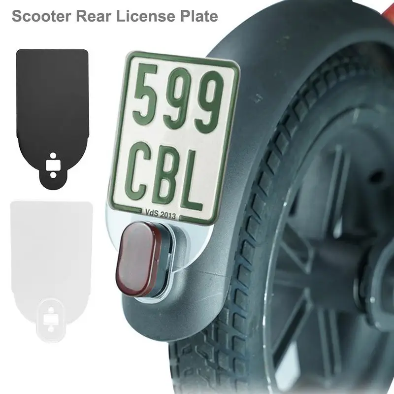 Electric Scooter License Plate Plastic Number Plate Holder Warning Sign For Xiaomi M365 Or Pro Electric Scooter Accessories