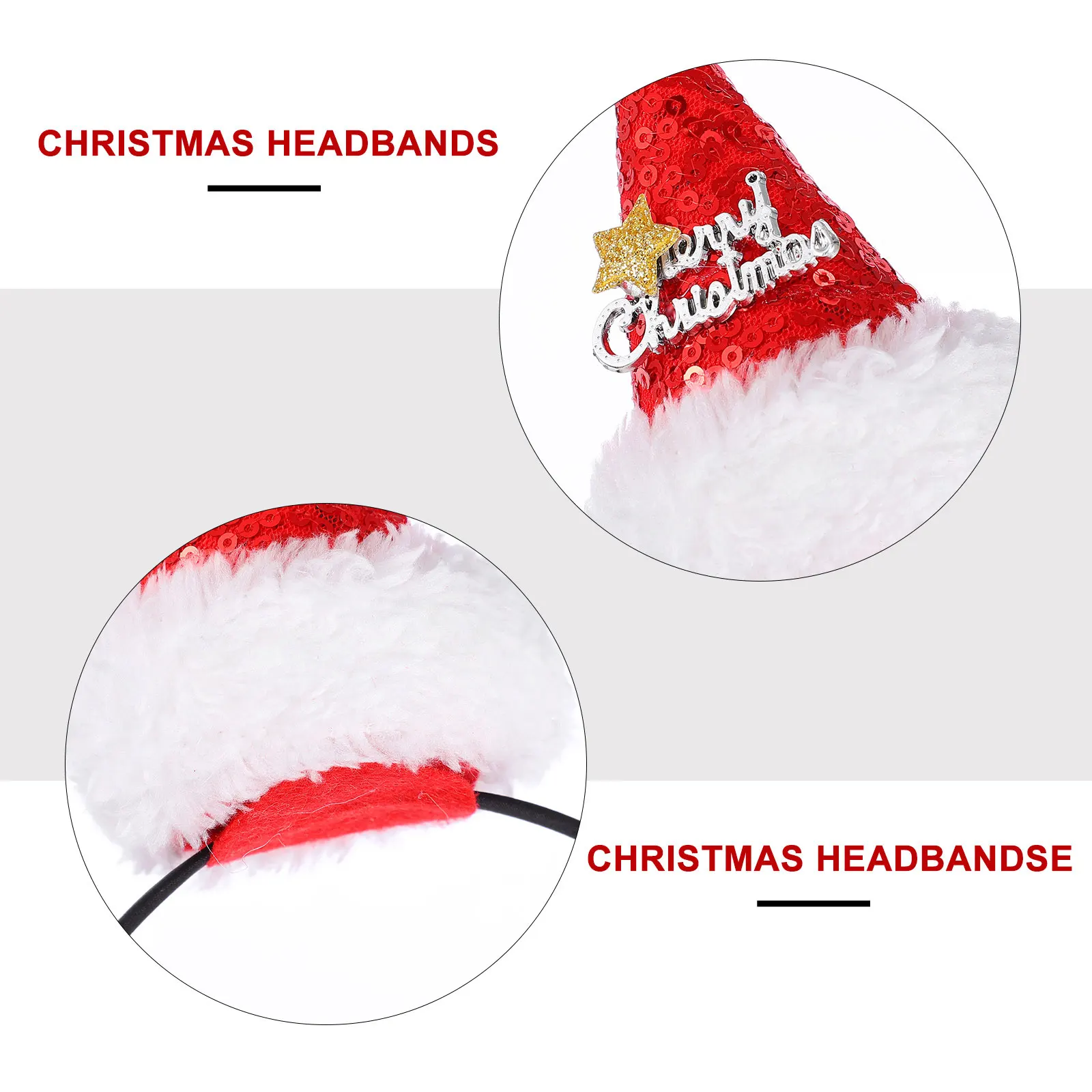 

1Pcs Xmas Party Headbands Creative Christmas Headdress Holiday Hair Accessories Supplies for Kids Adults Christmas Headbands