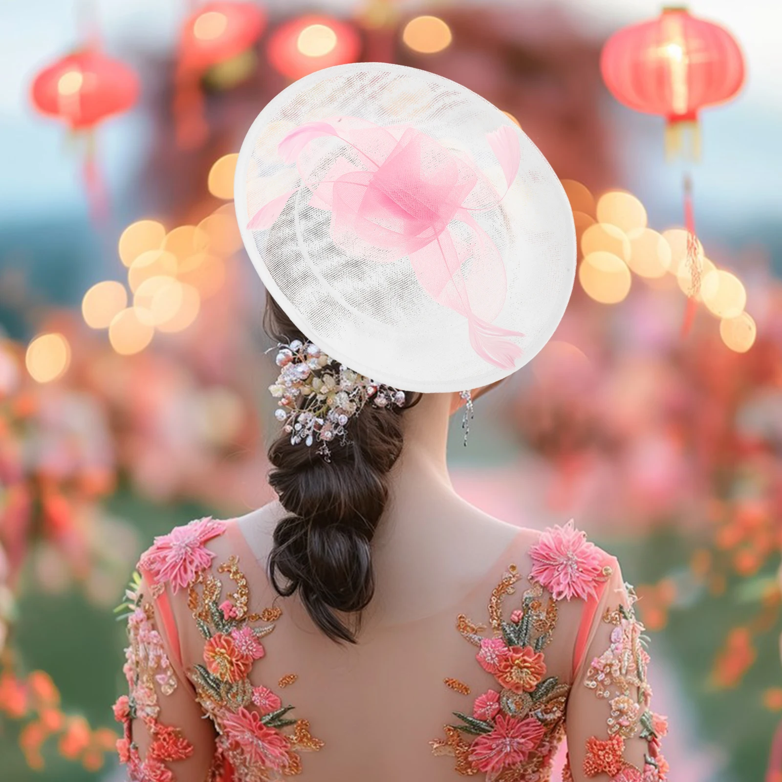 

Основание шляпы для женщин Sinamay Fascinator Millinery DIY проекты регулируемое дно соломенные украшения экологически чистый материал подходит