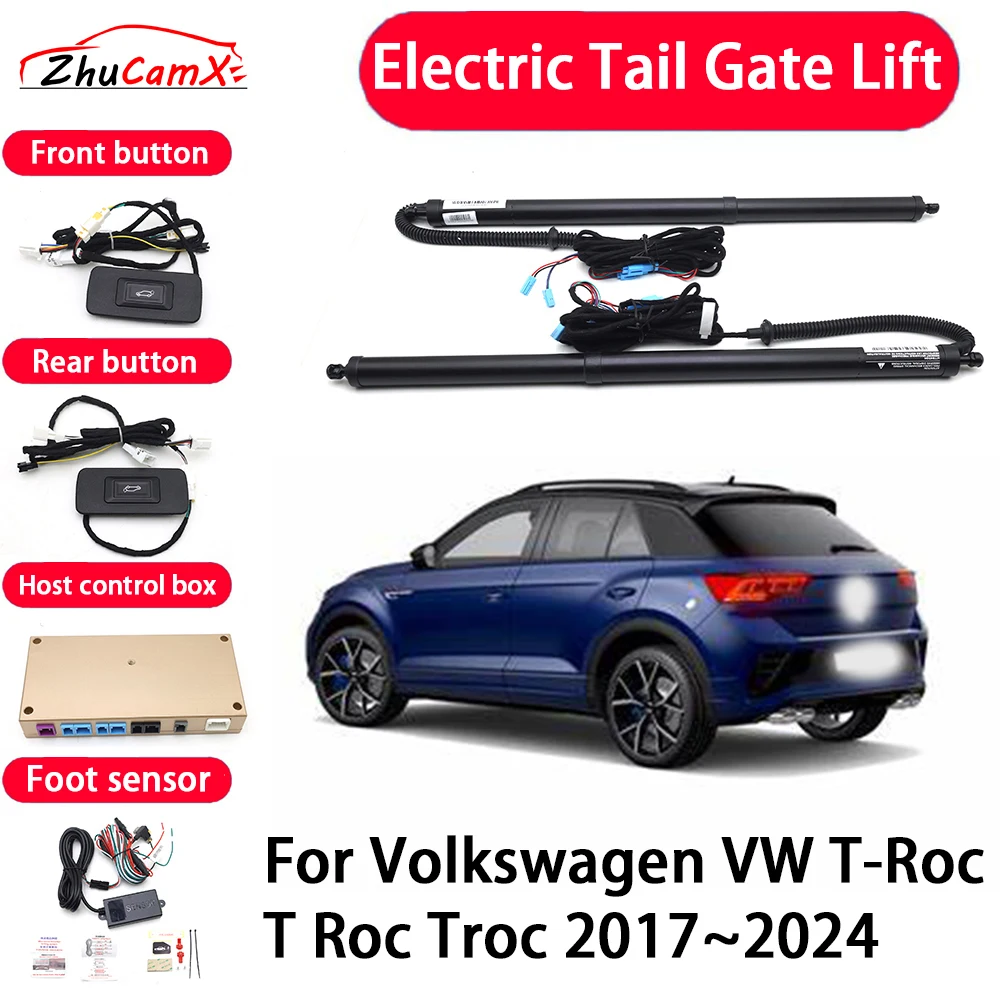 ZhuCamX Car Automatic Electric Tail Gate Lift Tailgate Assist System for Volkswagen VW T-Roc T Roc Troc 2017–2024