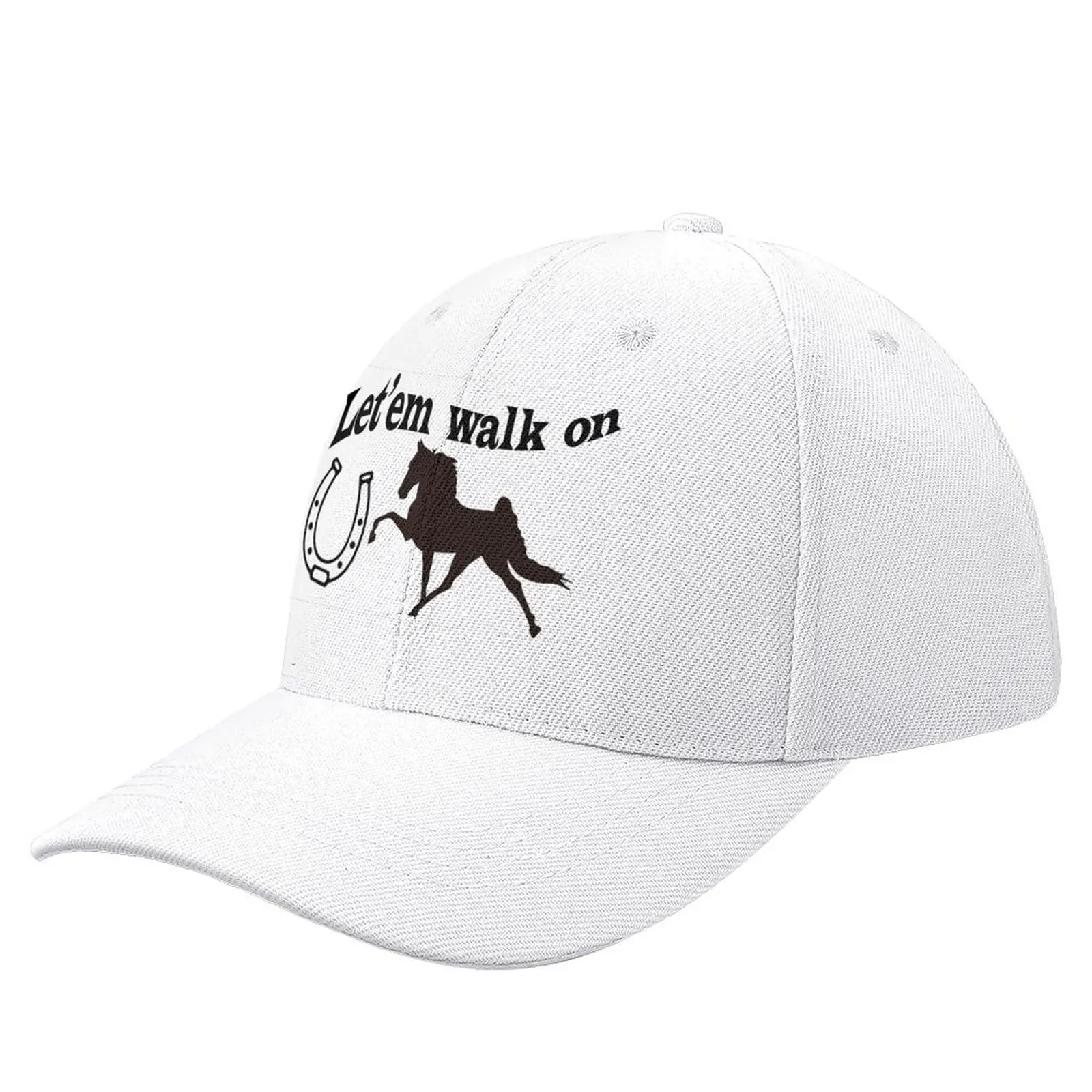 

Let'em Walk On Baseball Cap |-F-| cute black hard hat Girl Men's