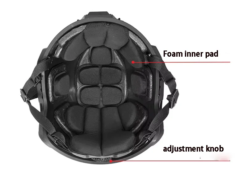 ABS FMA FSAT SF2.0 Tactical Helmet with OCC Suspension System Sports Protective Helmet, High-quality memory foam Lining
