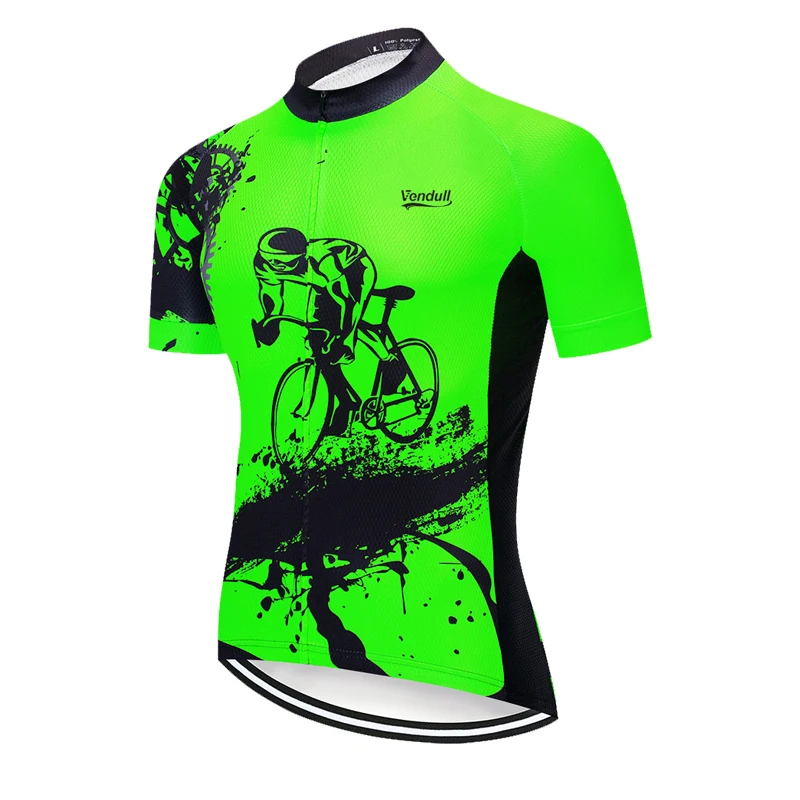 2024 Color Summer Men Short Sleeves Cycling Jersey Polyeste Clothing Quick Dry MTB Bicycle Mallot Ciclismo Shirts Bike Clothes