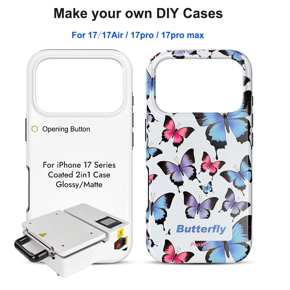 

5pcs Coated 2 in 1 Blank Phone Cases for 3D Sublimation Photo Printing for iPhone 17 16 15 14 13 12 11 X XS Pro Max Rugged Cover