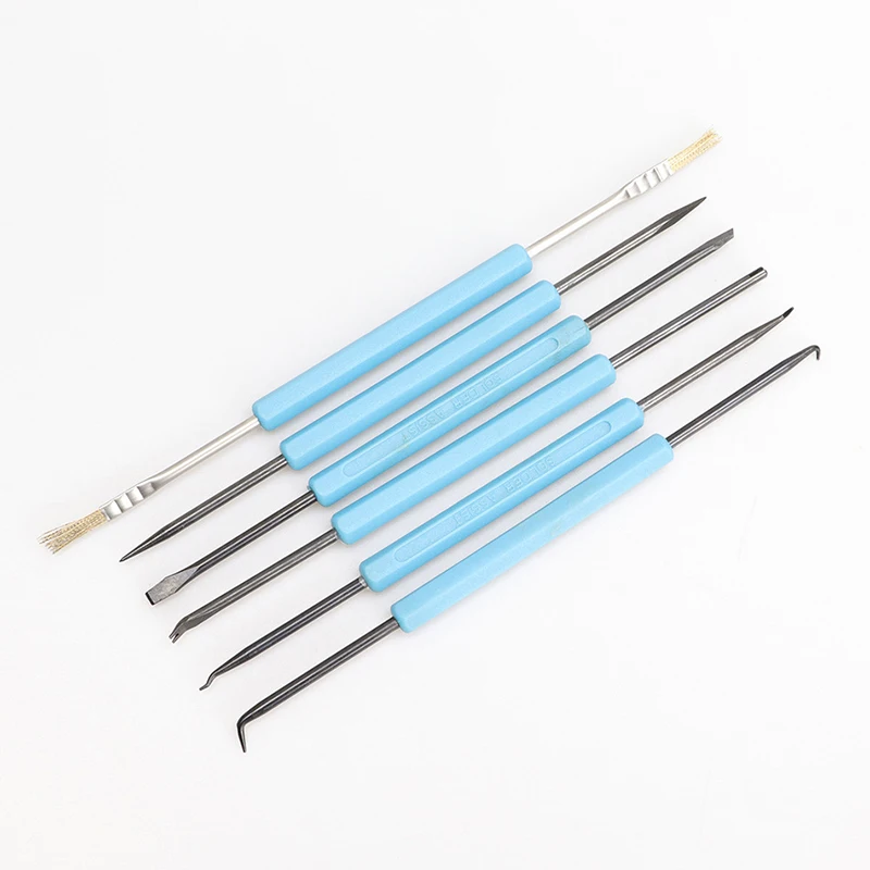 6 In 1 BGA Solder Assist Tools for PCB Repair Rework Desoldering Aid Tool Kit Electronic Heat Assist Set Disassembly Tools SA-10