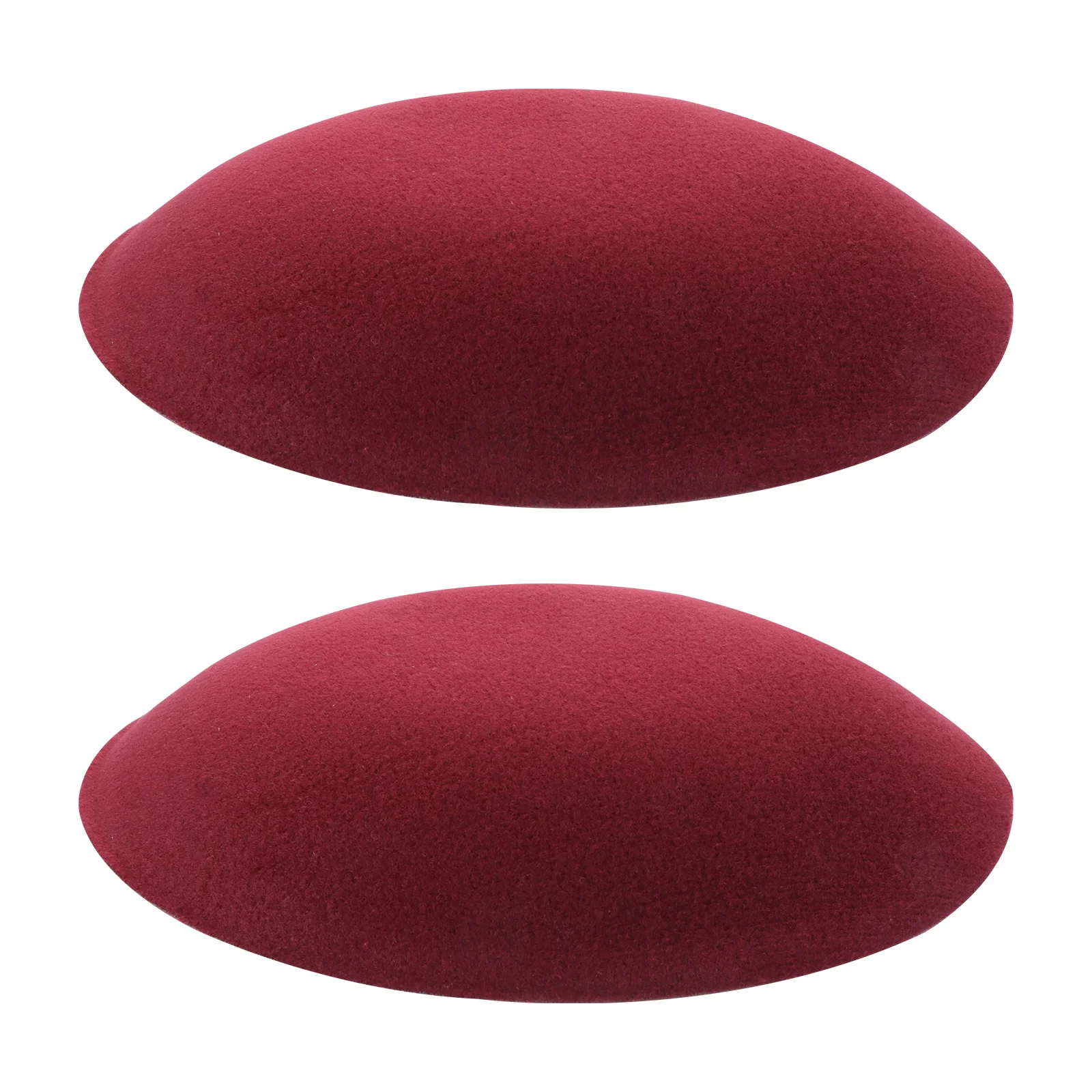 

WOONEKY 2pcs Beret Round Base Hat Making Craft Hair Accessory Supplies Cap Material for
