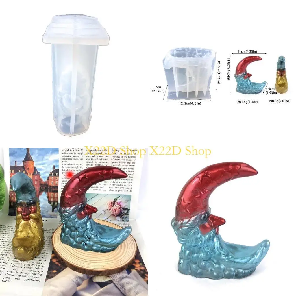 

X22D Creative Moon Old Man Старик пепельницы Пластеры Силиконы формы для смол Casting