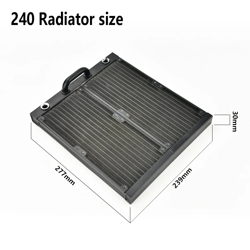 OCOCOO  Water Cooling  Radiator All Aluminum 240/360 Double Layer G1/4 Thread Computer Beauty equipment External Heat Dissipatio