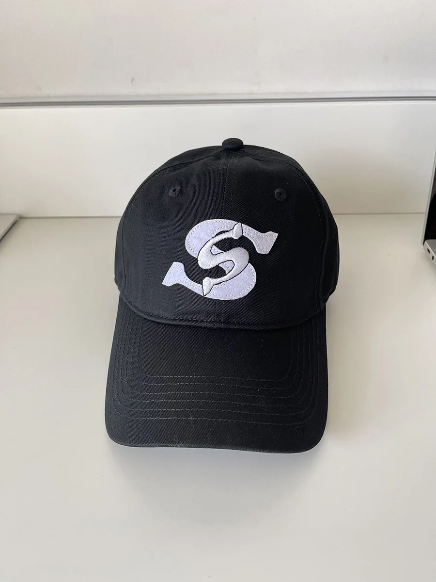 Embroidery couple cap spring and summer new sunshade big brim baseball hat