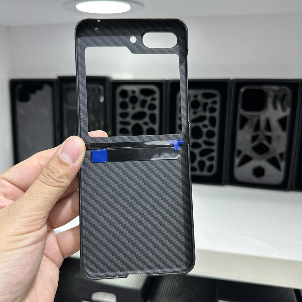 Real Carbon fiber phone case For Samsung Galaxy Z Fold 5 Aramid fiber Anti-fall busines cover Galaxy