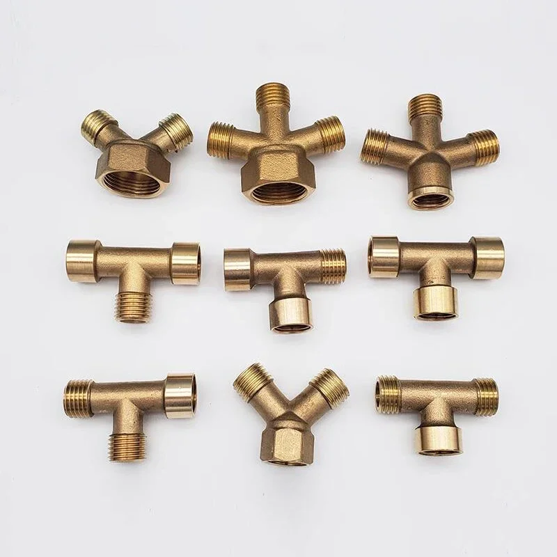 

1/2" BSP M14 M22 Metric Male Female Thread 3 4 Way Brass Pipe Fitting Adapter Coupler Connector For Sprayer