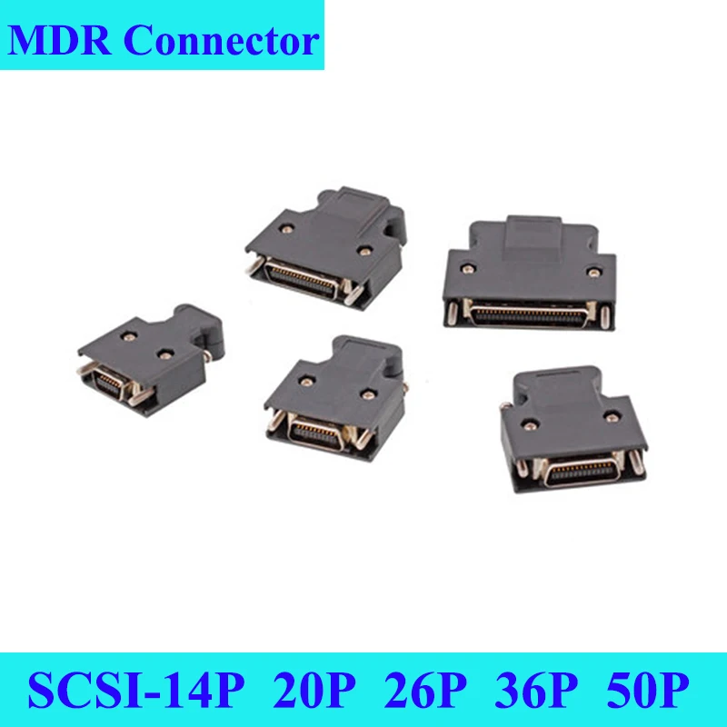 5 Pcs Replacement 3M Industrial SCSI Server Plug Socket 14/20P/26P/36P/50P Panasonic Solder Wire MDR Connector Full gold plating