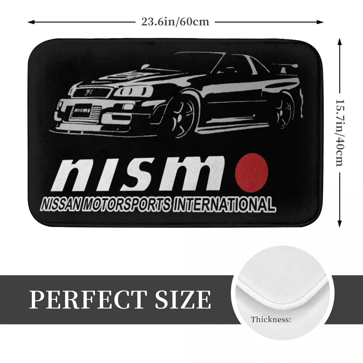 Rare - Jdm Nismo Retro Geeky Creative Carpet, Floor Mat, Welcome Bathroom Rug, Home Hallway Rug, Rare