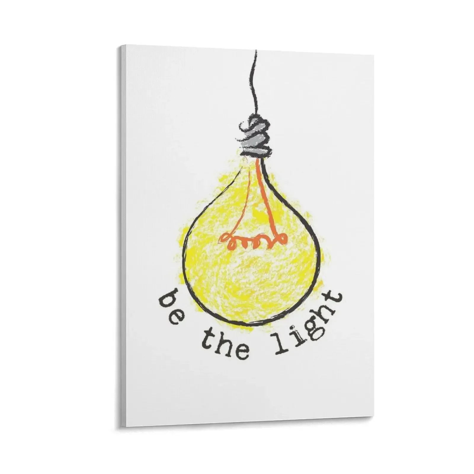 

Be The Light Canvas Painting wall frame for living room paintings wall decor