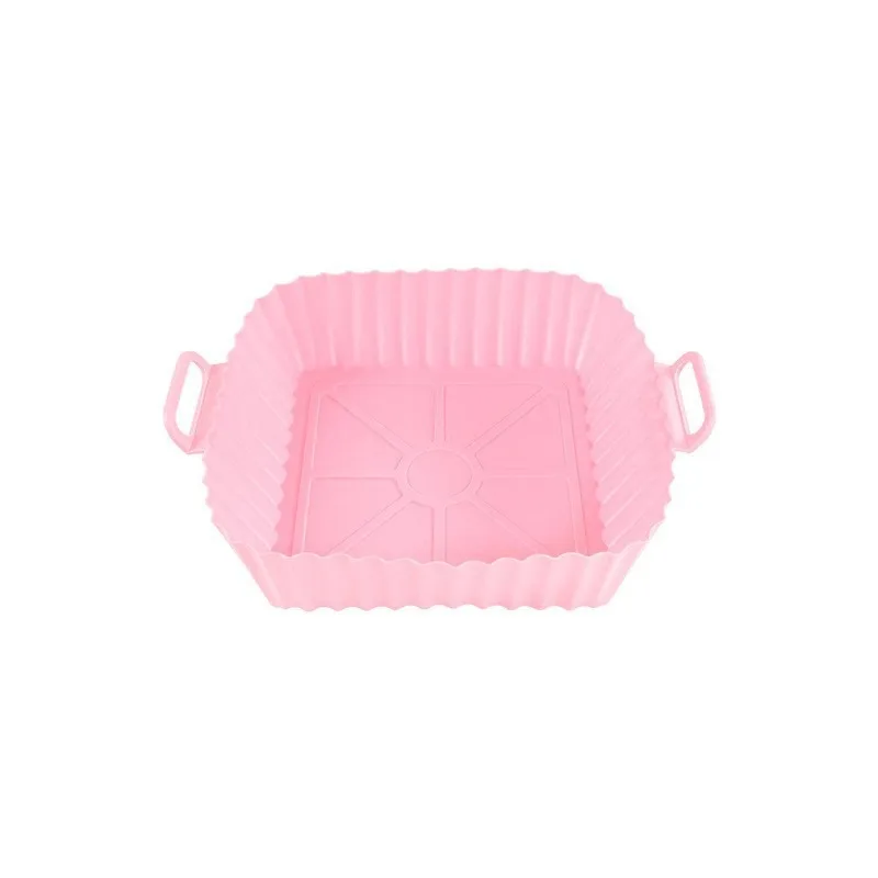 

1PC Reusable Airfryer Pan Liner Accessories Silicone Air Fryers Oven Baking Tray Pizza Fried Chicken Airfryer Silicone Basket