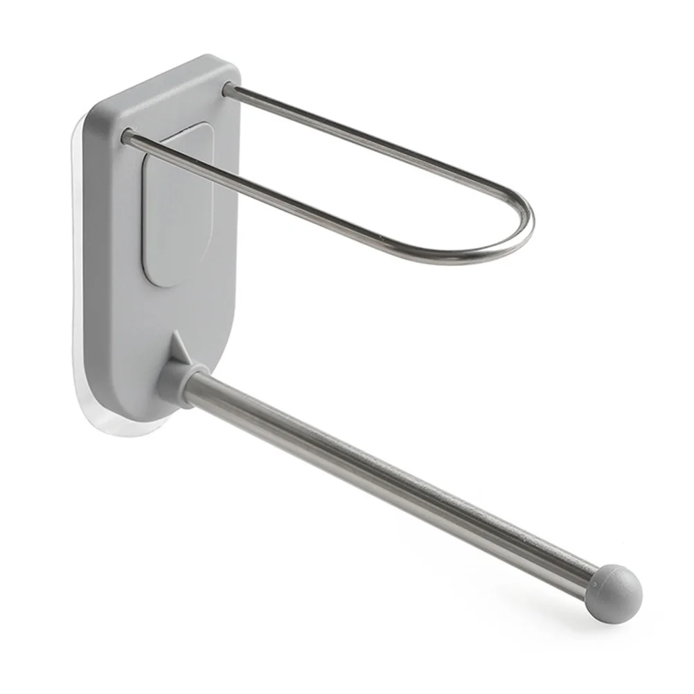 2Pcs Stainless Steel Hanger Rack Rustproof No Punch Wall Mount Clip Organizer Shelf Space Saving for Home Dorm Use