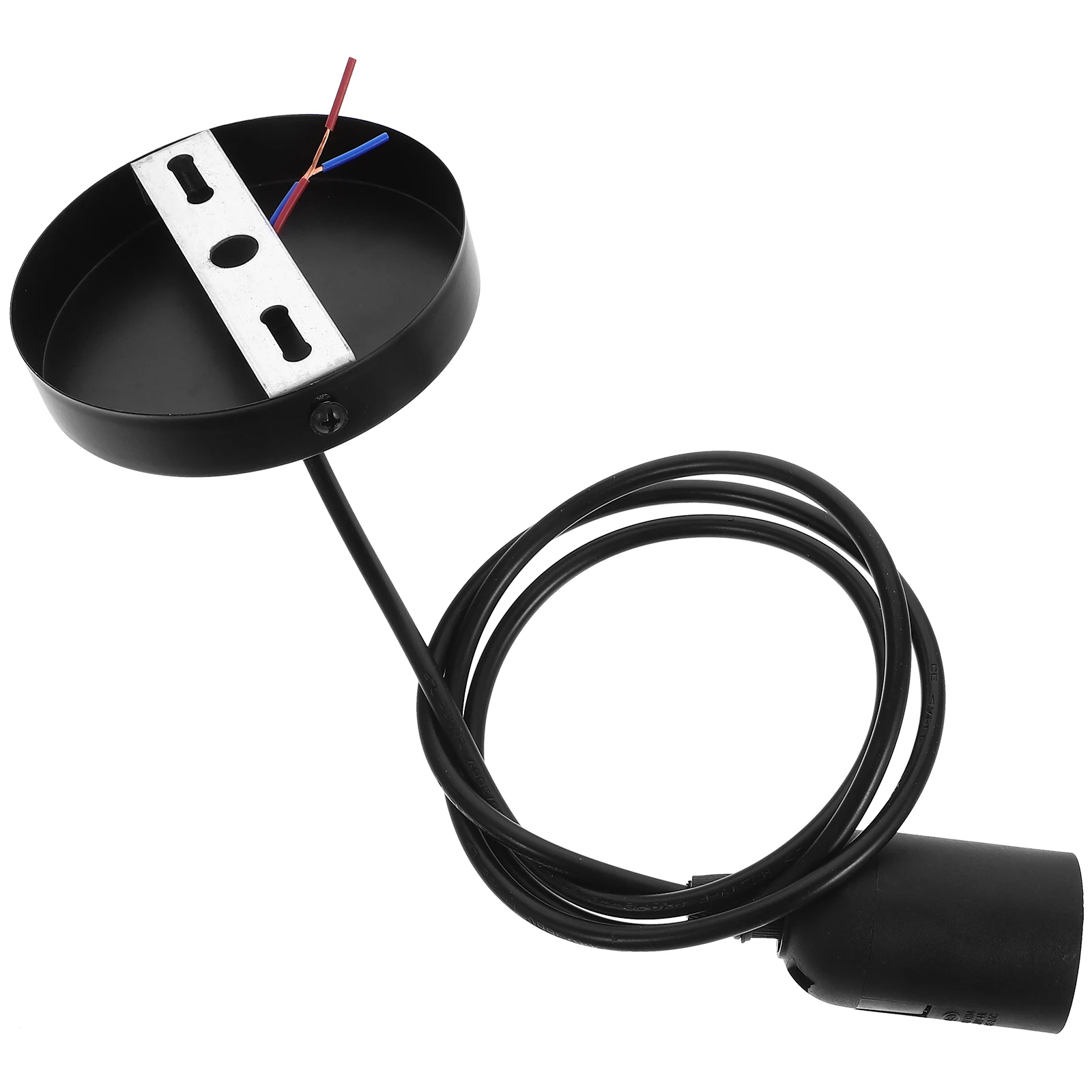 

Retro E27 Lamp Holder Accessories Ceiling Light Socket Chandelier Black Plastic Replacement