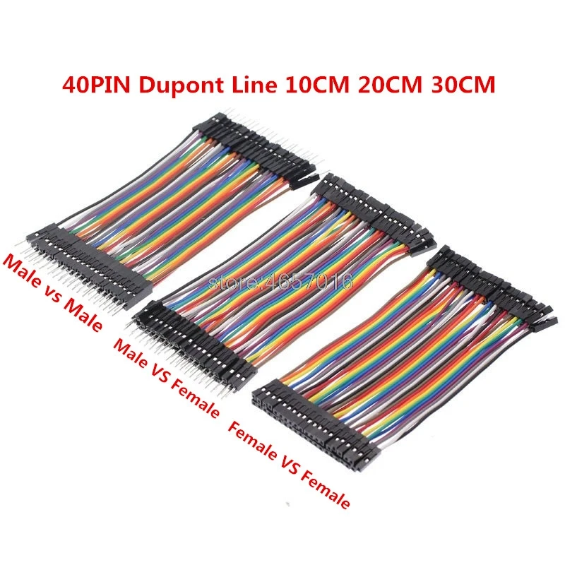 40PIN 10CM 20CM 30CM Dupont Line Male to Male + Female to Male and Female to Female Jumper Dupont Wire Cable for arduino DIY KIT