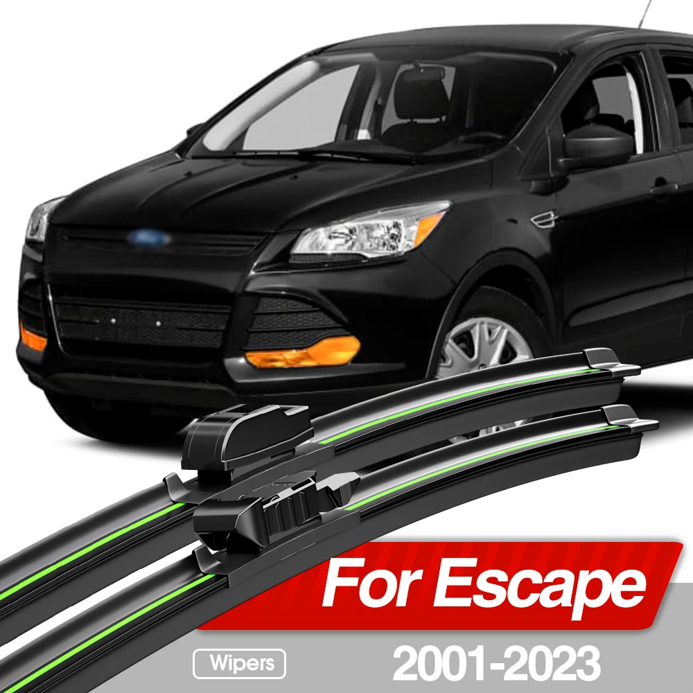 For Ford Escape 2001-2023 Front Windshield Wiper Blades 2pcs Windscreen Window Accessories 2002 2009 2013 2015 2018 2019 2021