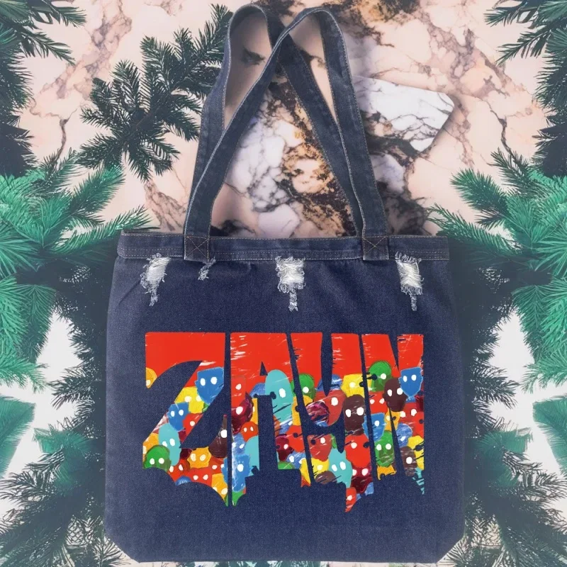 

Zayn Malik модные женские сумки на плечо большой вместимости повседневная сумка уличная парусиновая джинсовая сумка на плечо однотонная сумка