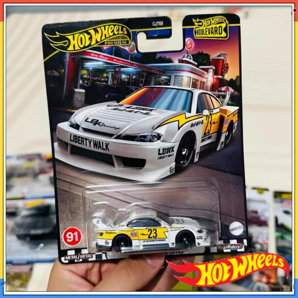 ماتيل هوت ويلز بريميوم بوليفارد 1/64 2022 سلسلة بوليفارد لاند روفر ديفندر تحصيل سيارات لعب دييكاست مركبة #2