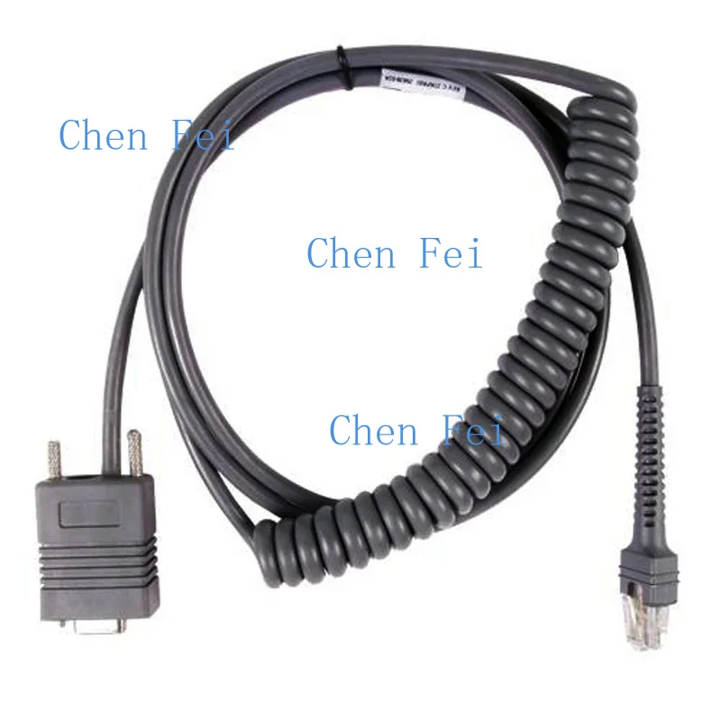 5pcs 3M RS232 Serial Coiled Data Cable For Symbol LS2208 LS4208 DS6708 LS1203 Barcode Scanner Data Transfer Cable