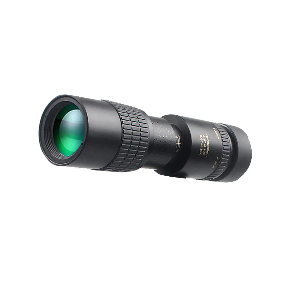 10x30 to 30x30 Zoom Pocket Monocular Telescope Lightweight Portable Bak4 Prism Fully Multi Coated Optics Clear Dim