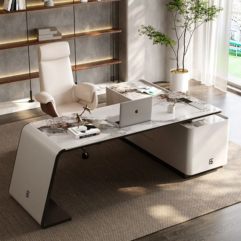 

Executive Study Office Desk Modern Computer Luxury Storage Office Desk Multifunctional Standing Mesa Ordenador Salon Furniture