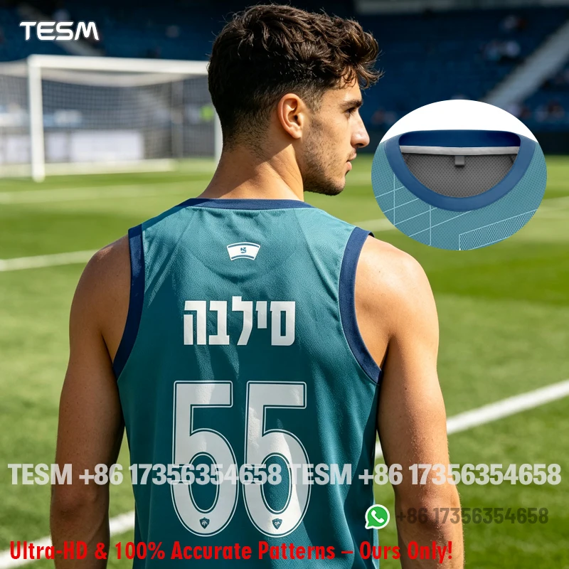 TESM Beita Football Fan #55 Jersey Sleeveless Tank Top Men Family Matching Breathable Mesh Sport Vest Parent-Child Wear
