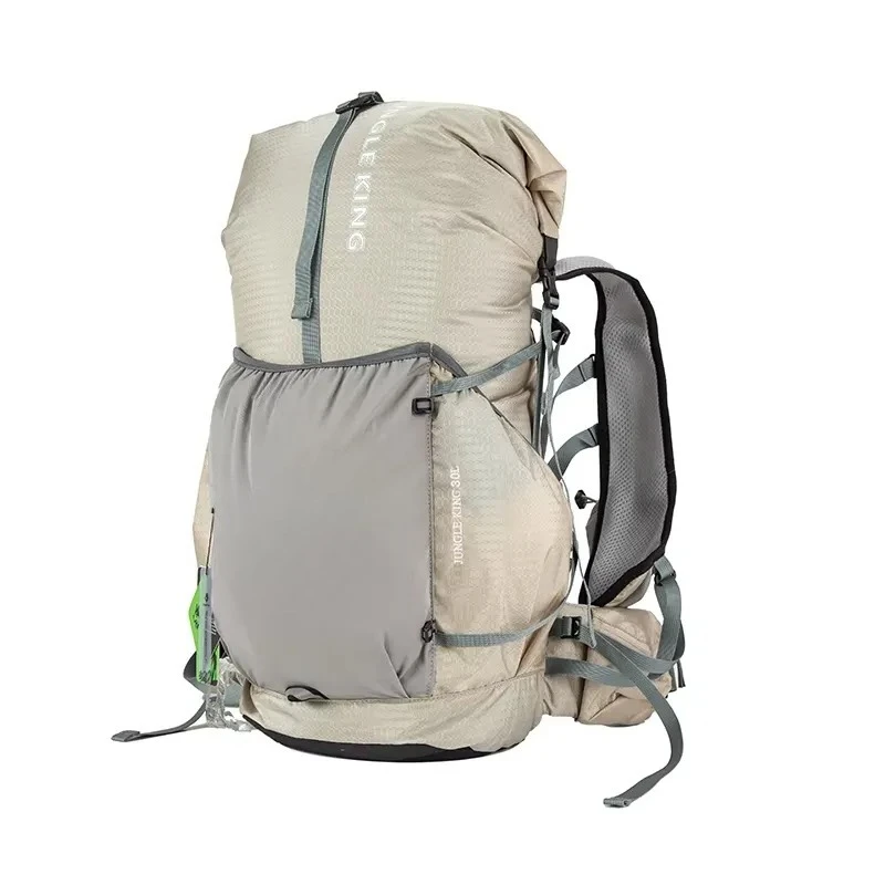 Black Multipurpose Hiking Backpack Fastpacking Trail Running Pack Outdoor Climbing Travel Backpack