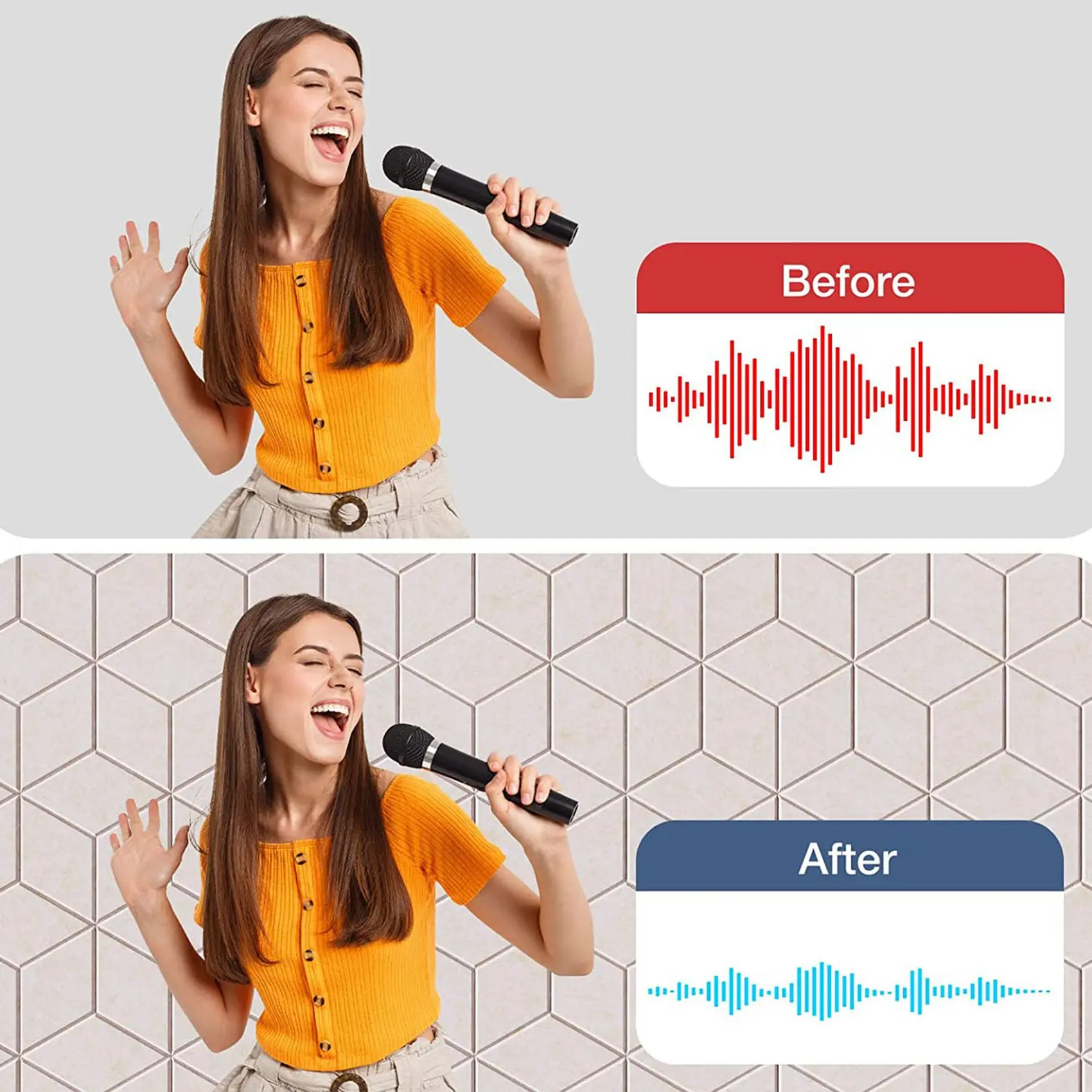 

AEF6-24 PACK Акустическая пена, самоклеящиеся звукоизоляционные панели, для звукоизоляции и акустической обработки (серый)