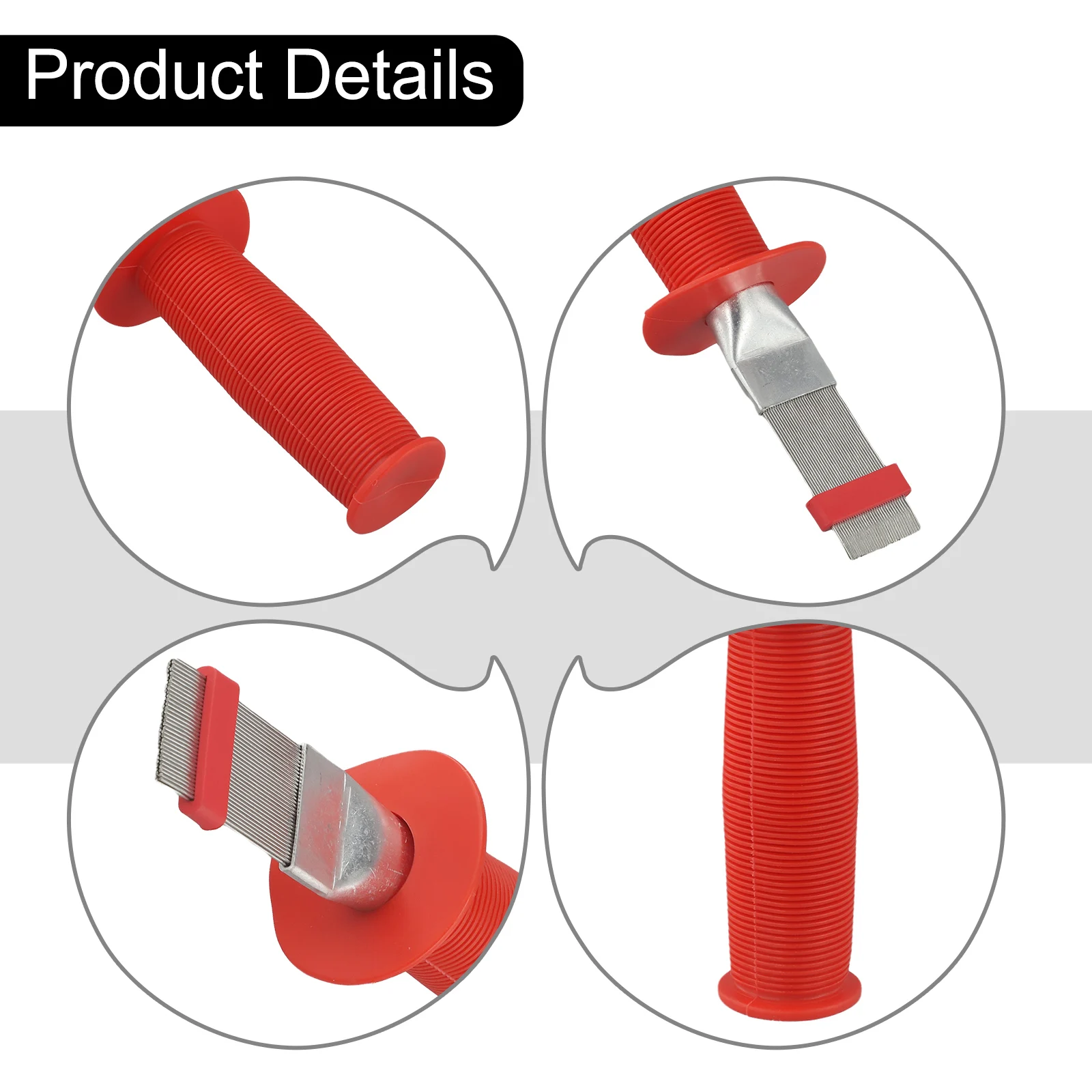 

Инструмент-гребень из нержавеющей стали с противоскользящей ручкой, предназначенный для очистки и выравнивания ласт конденсатора кондиционера