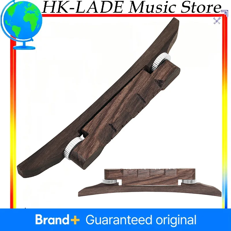 Ponte de bandolim premium ajustável, artesanal, jacarandá, ponte de bandolim de grão transparente, acessórios musicais e peças