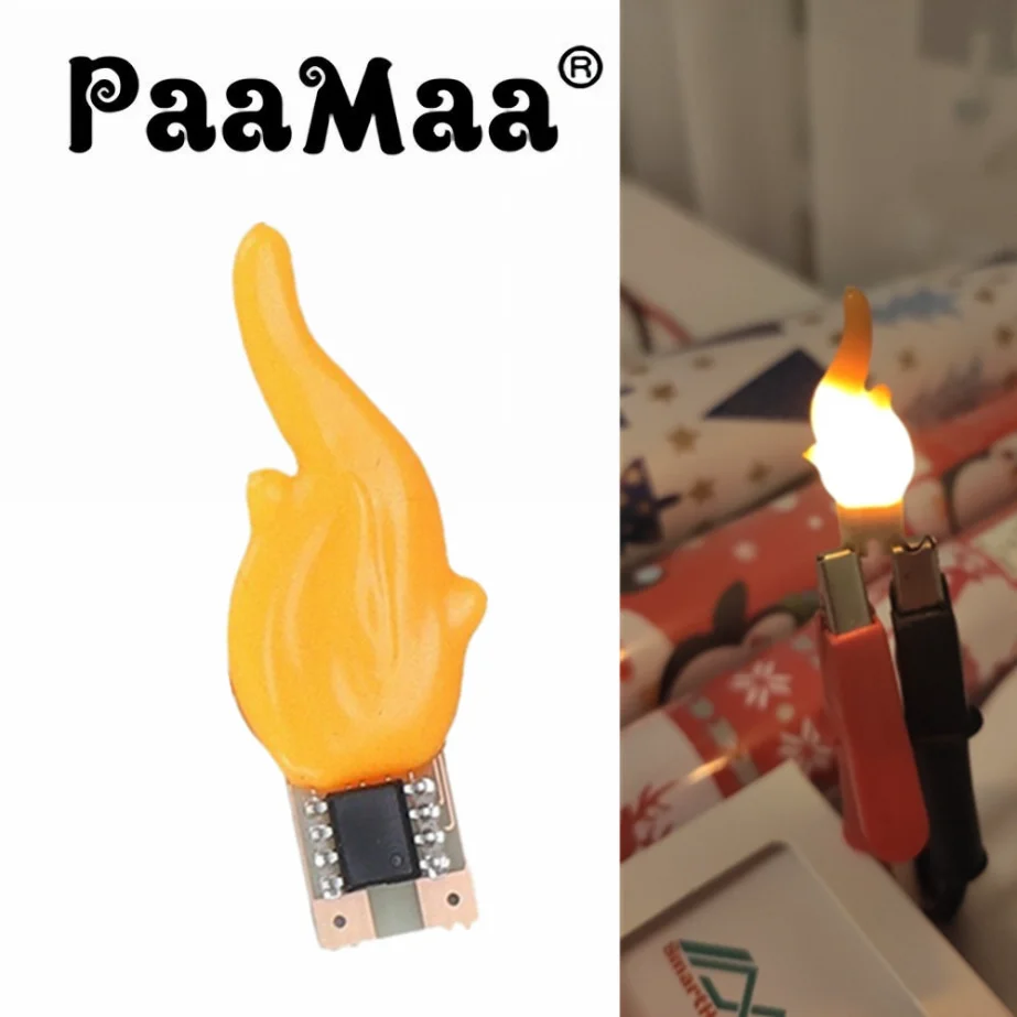 3V Led Cob Flash Candles Edison Flame LED Filament 2200K Diode Birthday Party Decoration Light Bulb Akcesoria Świeca Światło DIY