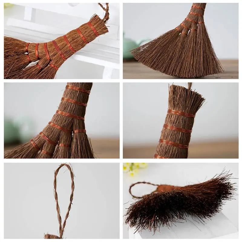 Multifunctional Whisk Brush Sturdy Hand Brush For Home Car Use Brown Mini Broom Easily Cleans Car Mats And Table Dinner