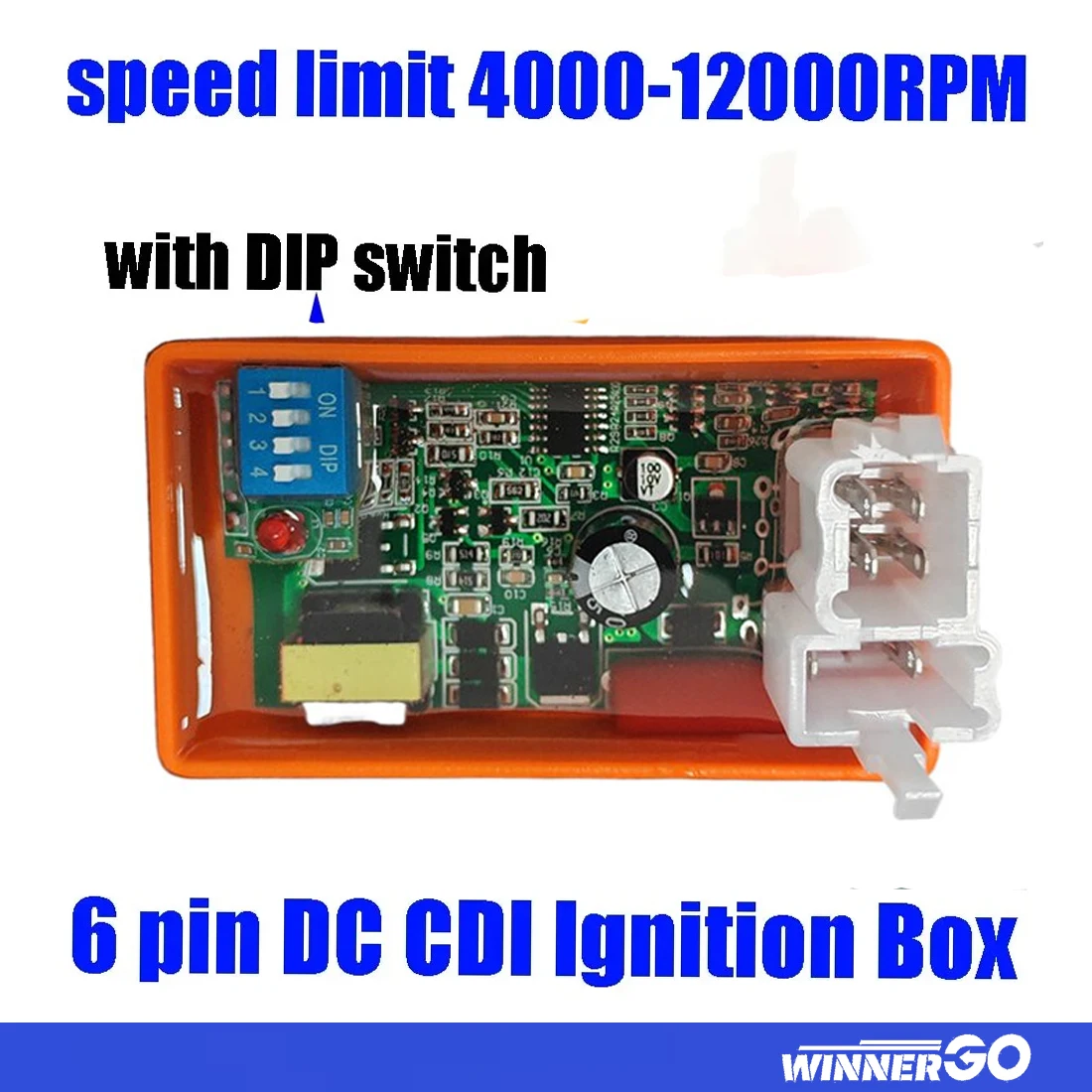 

CDI CRIS RE200 Мотоцикл DC 6-контактный CDI Регулируемый гоночный CDI 250Z FT180 FT200 FT250 CG300 Обдел скорости 4000-12000 об/мин RT200 CG200