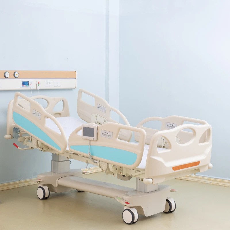 Hospital Furniture Patient Nursing Clinical Medical Bed 5 Function ICU Electric Hospital Bed Manufacturer