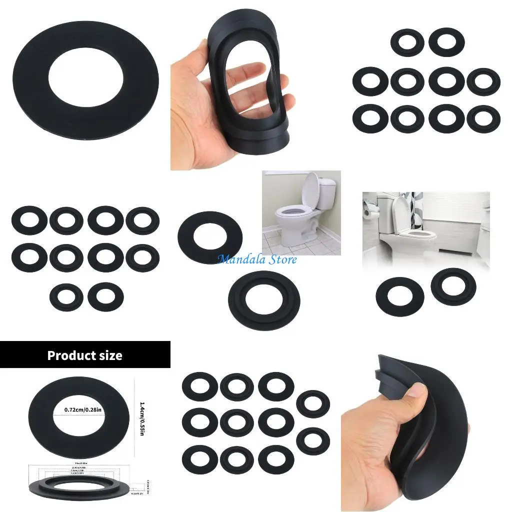 

U2JC Multiple Use Silicone Washer Rings Corrosions Resistant Rings for Sink Drain