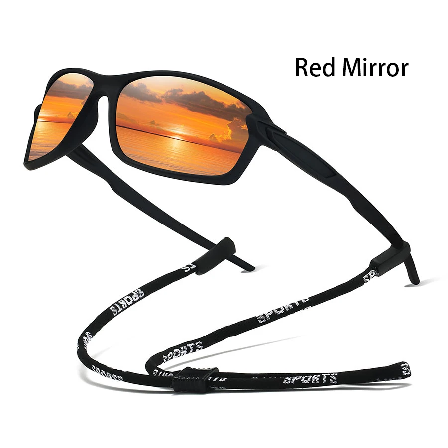 Modische Vintage-Sonnenbrille mit Kette für Autofahren, Angeln, Radfahren, Sport, Laufen, Bergsteigen für Männer und Frauen – Detail 4