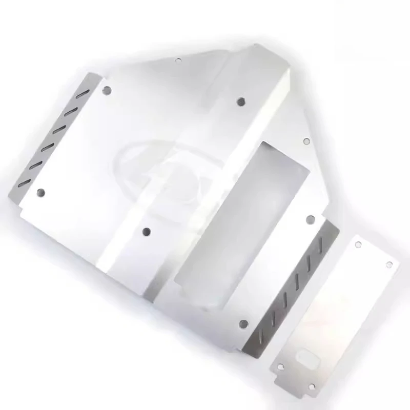 Kompatibel mit LOSI SUPER BAJA REY 2.0 im Maßstab 1:6. Chassispanzerung/Schutzplatte/Stoßstangenschutz aus Edelstahl.