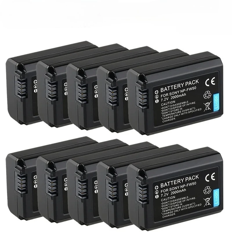 

NP-FW50 Battery 7.4V 2000mAh For Sony Alpha A6500 A6300 A6000 A5000 A3000 NEX Series Camera